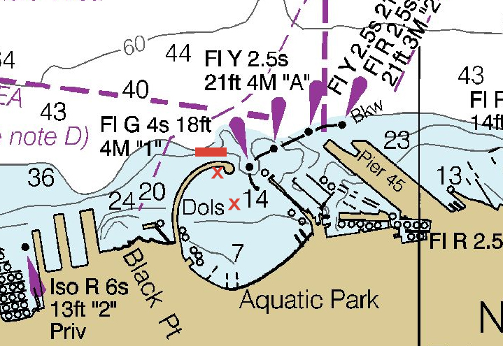 Aquatic Park SF NOAA map chart 18649