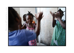 Kids playing, La Gonave, Haiti