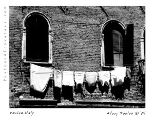 Venice, Italy Laundry ©2001 By Stacy Poulos
