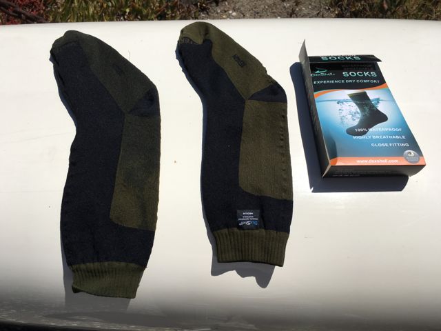 Dexshell Waterproof hiking and kayaking Socks http://amzn.to/2vd8pp - Waterproof Tested Review Not attractive But works By Stacy Poulos PostcardTravelers  I Recommend Dexshell Waterproof Socks